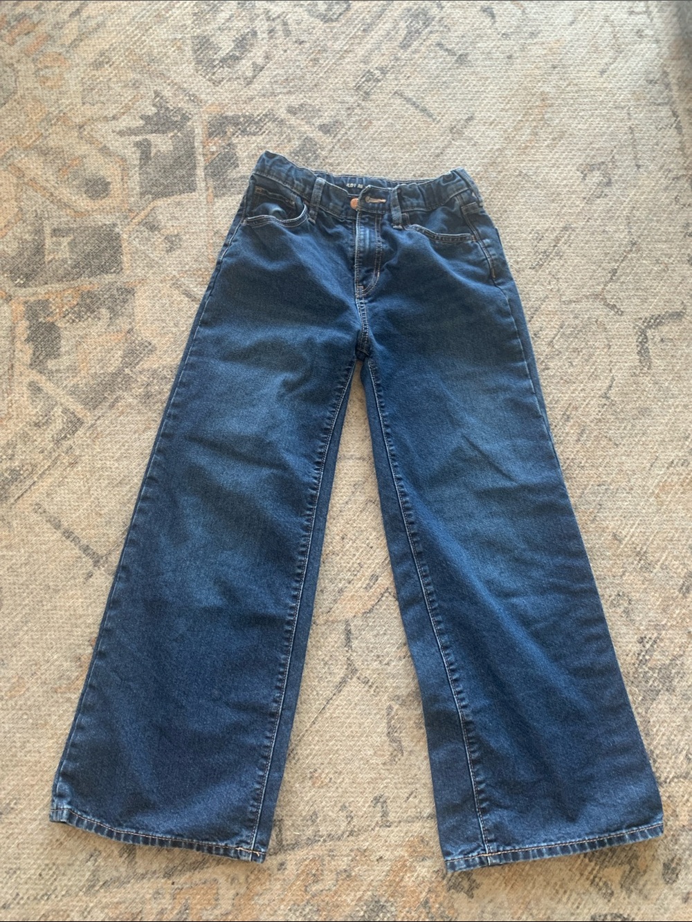 Old Navy Dark Blue High-Rise Wide Leg Jeans
